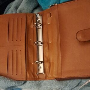 Brown Leather Men's Organizer Notebook